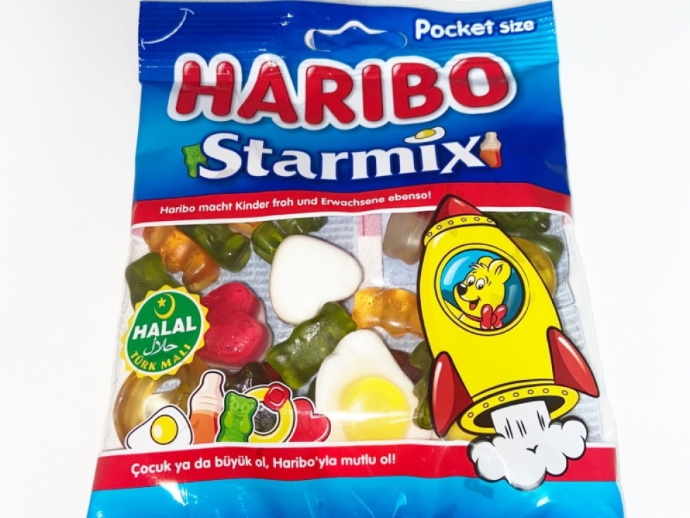 Ingekochte halal snoep van het merk Haribo