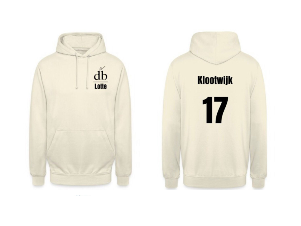 Ingekochte hoodies met gepersonaliseerde opdruk